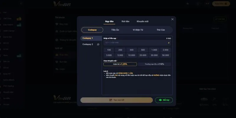 VIN88 đa dạng phương thức giao dịch an toàn và miễn phí