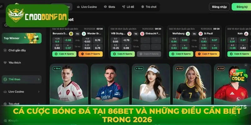 Cá Cược Bóng Đá Tại 86bet Và Những Điều Cần Biết Trong 2026